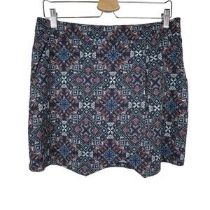 Krimson Klover Skort Size M Tribal‎ Geometric Print